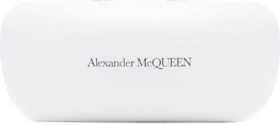 Alexander McQueen Eyewear Zonnebril met oversized montuur Zwart