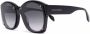 Alexander McQueen Eyewear Zonnebril met oversized rond montuur Zwart - Thumbnail 1