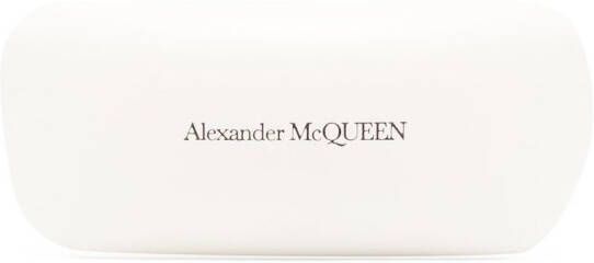 Alexander McQueen Eyewear Zonnebril met piloten montuur Goud