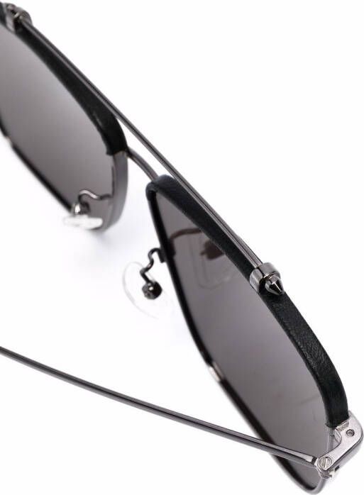 Alexander McQueen Eyewear Zonnebril met piloten montuur Zwart