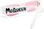 Alexander McQueen Eyewear Zonnebril met rechthoekig montuur Wit - Thumbnail 3