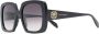 Alexander McQueen Eyewear Zonnebril met rechthoekig montuur Zwart - Thumbnail 2
