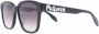Alexander McQueen Eyewear Zonnebril met vierkant montuur Zwart - Thumbnail 2
