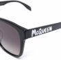 Alexander McQueen Eyewear Zonnebril met vierkant montuur Zwart - Thumbnail 3