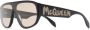 Alexander McQueen Eyewear Zonnebril met vierkant montuur Zwart - Thumbnail 2