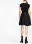 Alexander McQueen Mini-jurk met gesmockt detail Zwart - Thumbnail 4