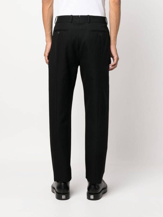 Alexander McQueen Geplooide pantalon Zwart