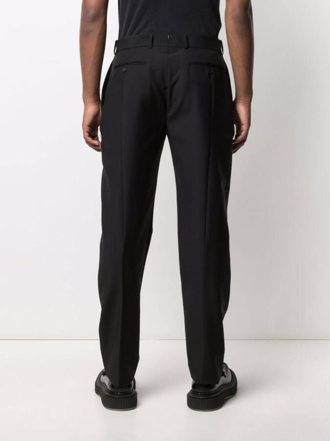 Alexander McQueen Geplooide pantalon Zwart