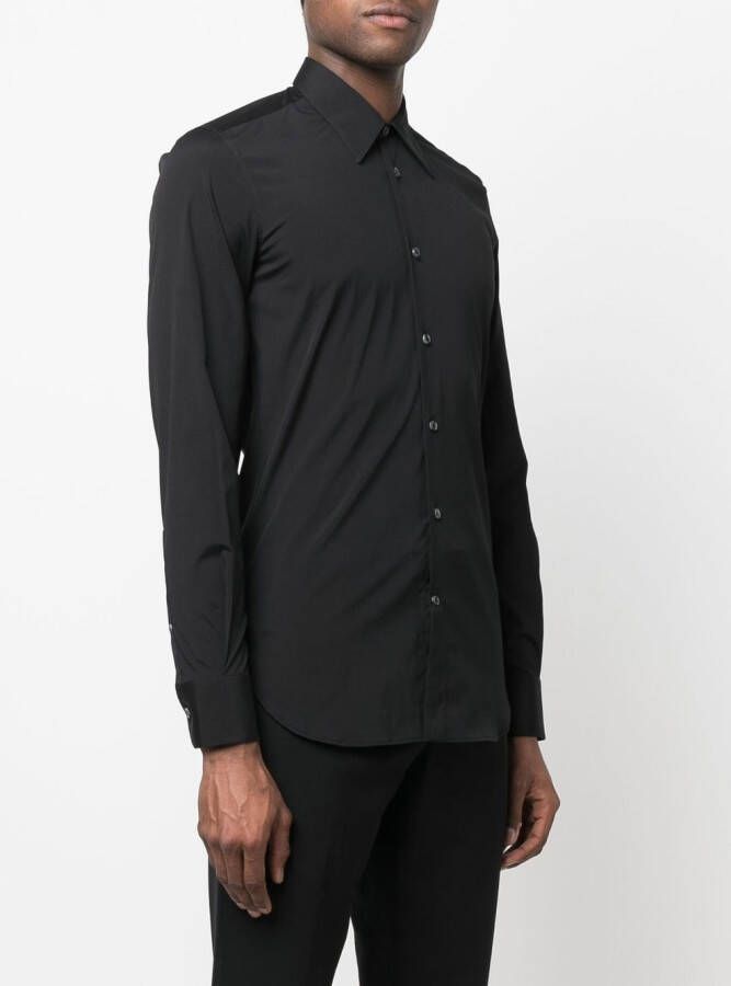 Alexander McQueen Getailleerd overhemd Zwart
