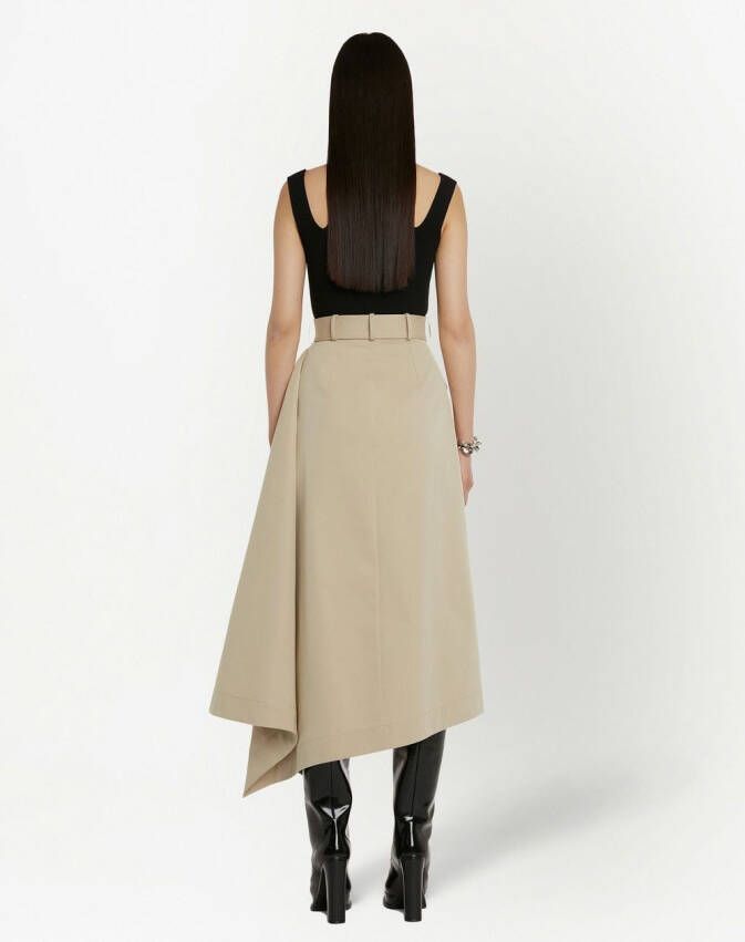 Alexander McQueen Ribgebreide tanktop Zwart