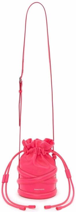 Alexander McQueen The Curve bucket-tas Roze