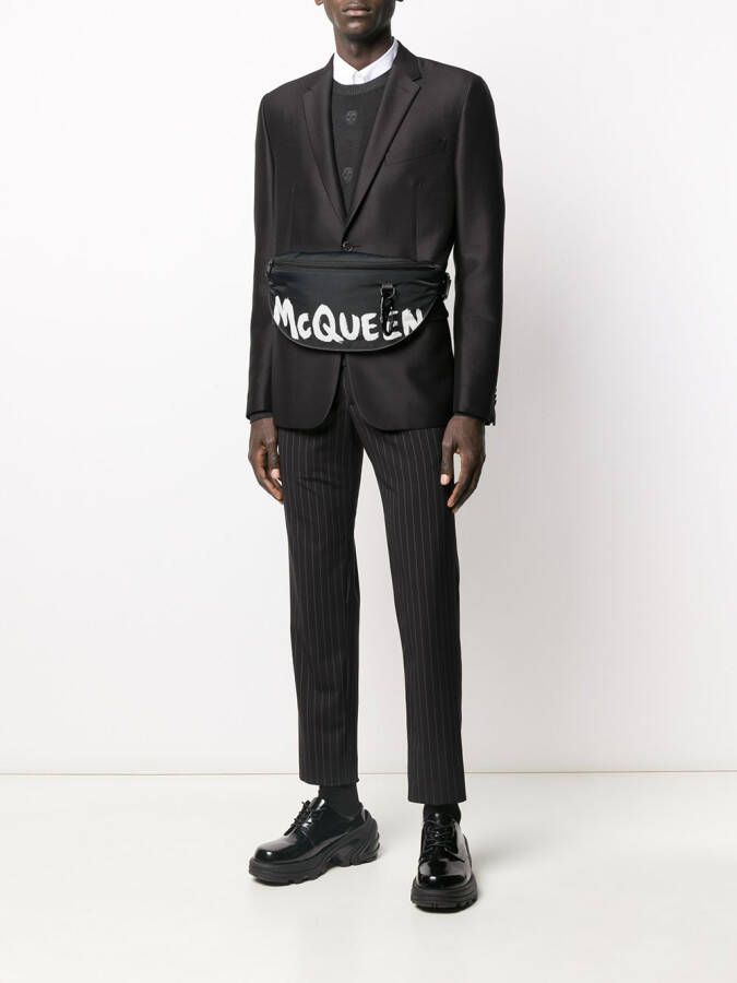 Alexander McQueen Harnas oversized heuptas Zwart