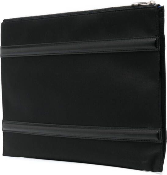 Alexander McQueen Harness clutch met logoprint Zwart