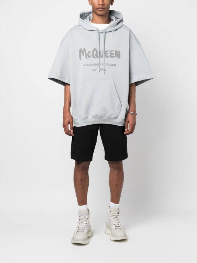 Alexander McQueen High waist shorts Zwart
