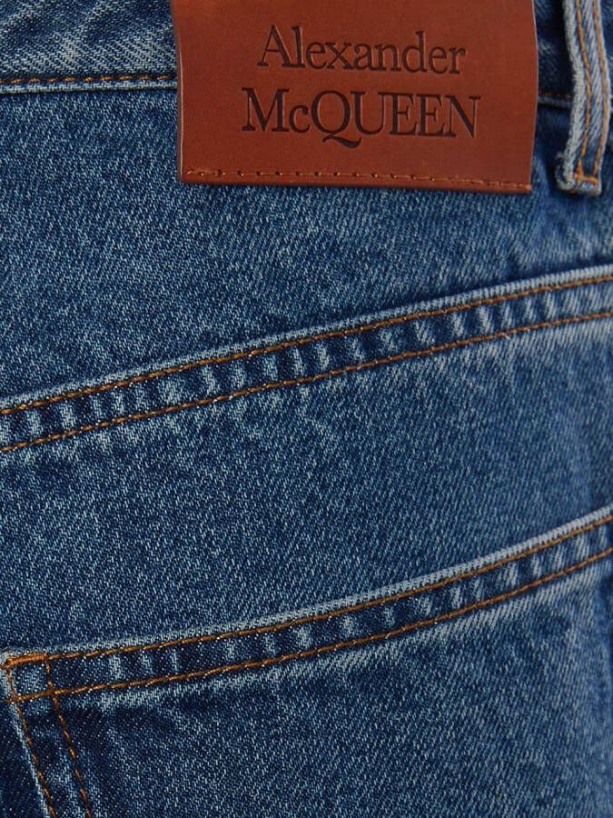 Alexander McQueen High waist jeans Blauw