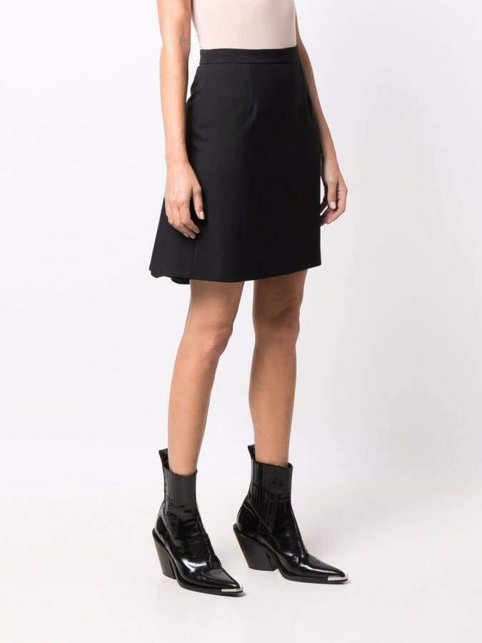 Alexander McQueen High waist mini-rok Zwart