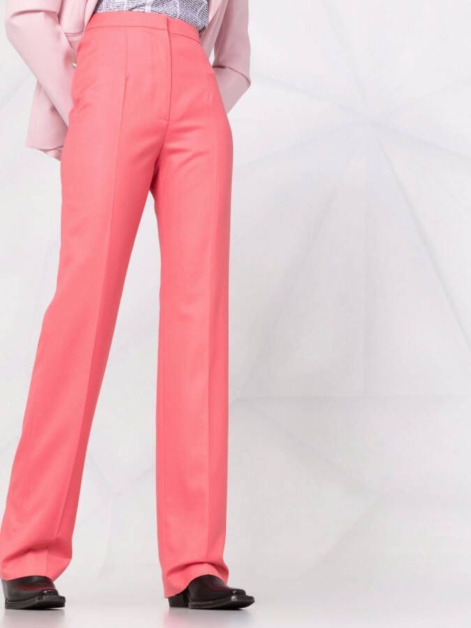 Alexander McQueen High waist pantalon Roze