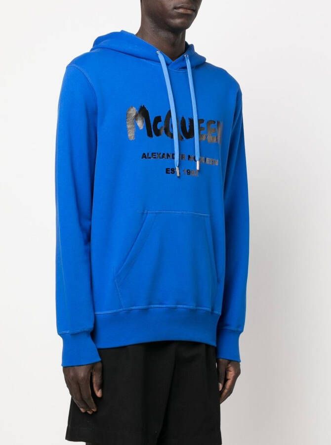 Alexander McQueen Hoodie met logoprint Rood