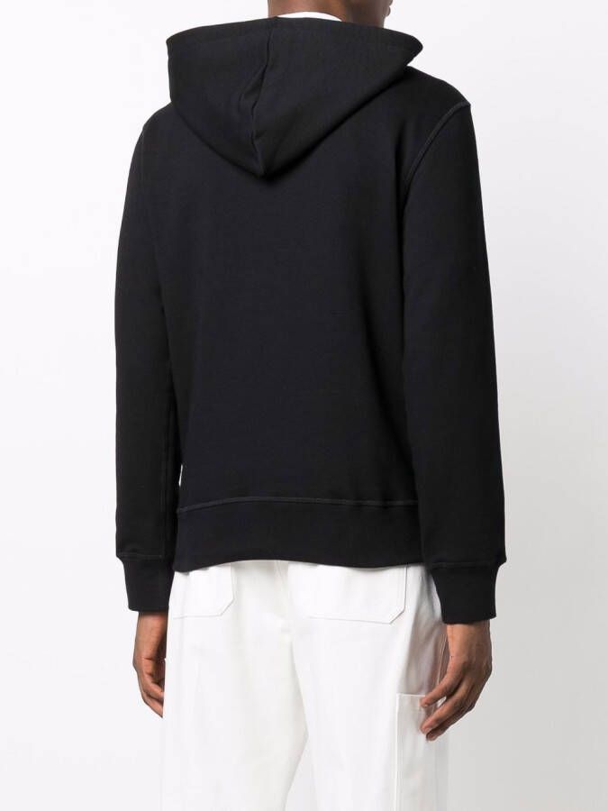 Alexander McQueen Hoodie met logoprint Zwart