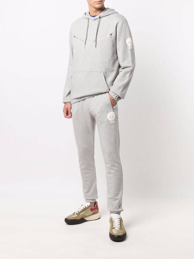 Alexander McQueen Hoodie met ritsdetail Grijs