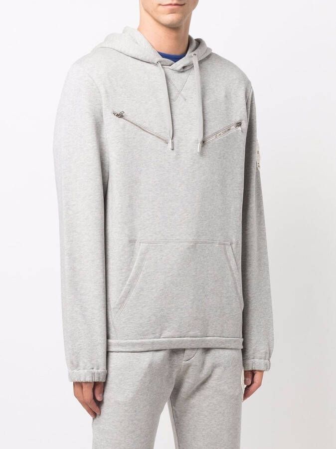 Alexander McQueen Hoodie met ritsdetail Grijs