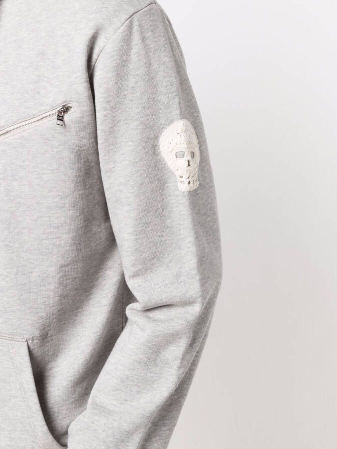 Alexander McQueen Hoodie met ritsdetail Grijs