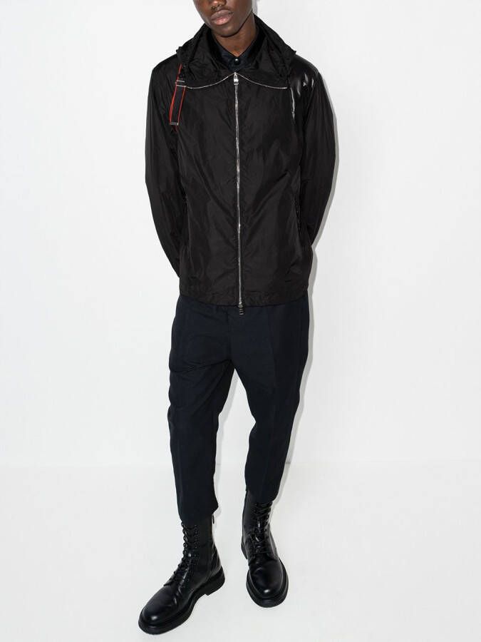 Alexander McQueen Harnas jack met logoband Zwart