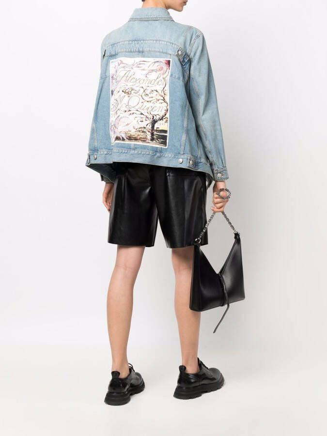 Alexander McQueen Jack met print Blauw