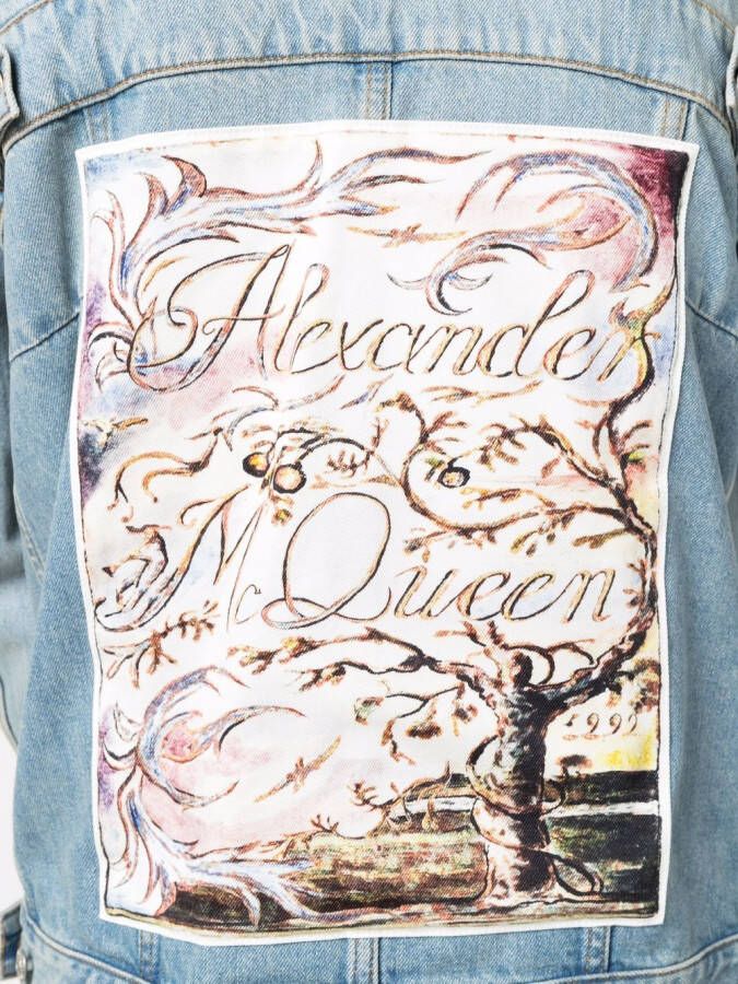 Alexander McQueen Jack met print Blauw