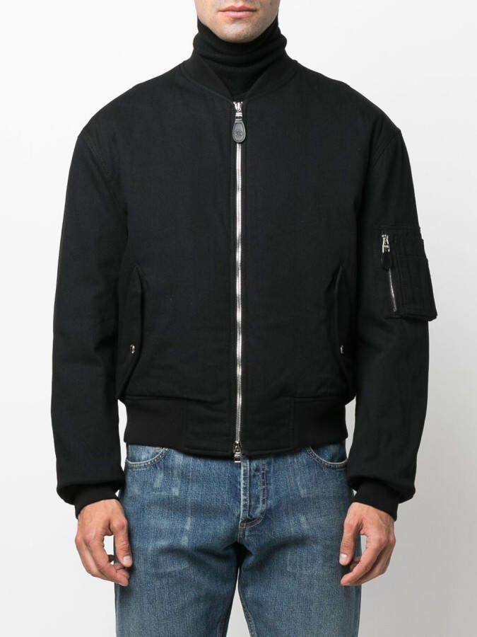 Alexander McQueen Jack met rits Zwart