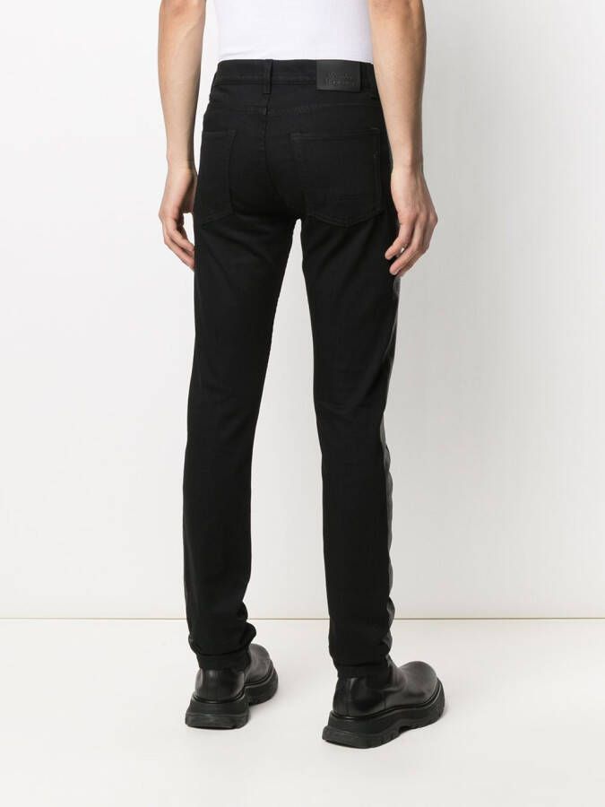 Alexander McQueen Jeans met contrasterend vlak Zwart
