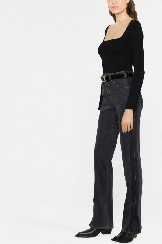 Alexander McQueen Jeans met logopatch Zwart