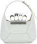 Alexander McQueen The Jewelled Hobo leren mini tas Wit - Thumbnail 2