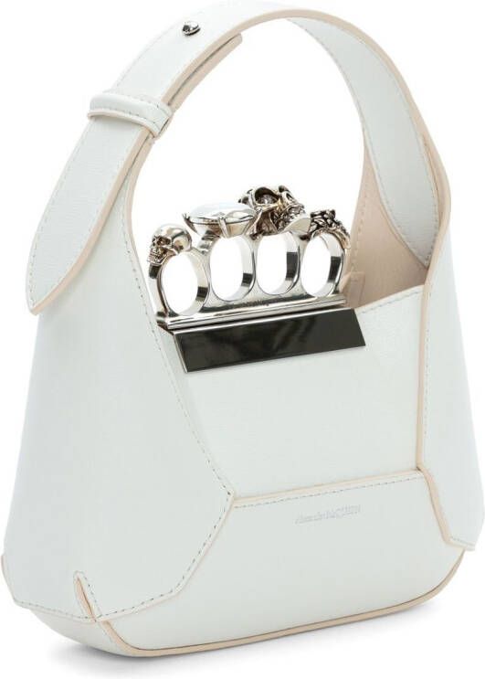 Alexander McQueen Hobo leren tas Wit