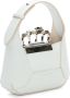 Alexander McQueen The Jewelled Hobo leren mini tas Wit - Thumbnail 3