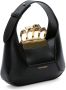 Alexander McQueen The Jewelled Hobo leren mini tas Zwart - Thumbnail 3