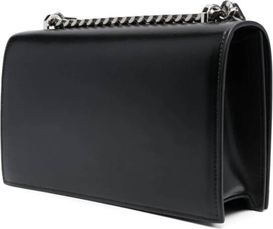 Alexander McQueen Jewelled leren tas Zwart