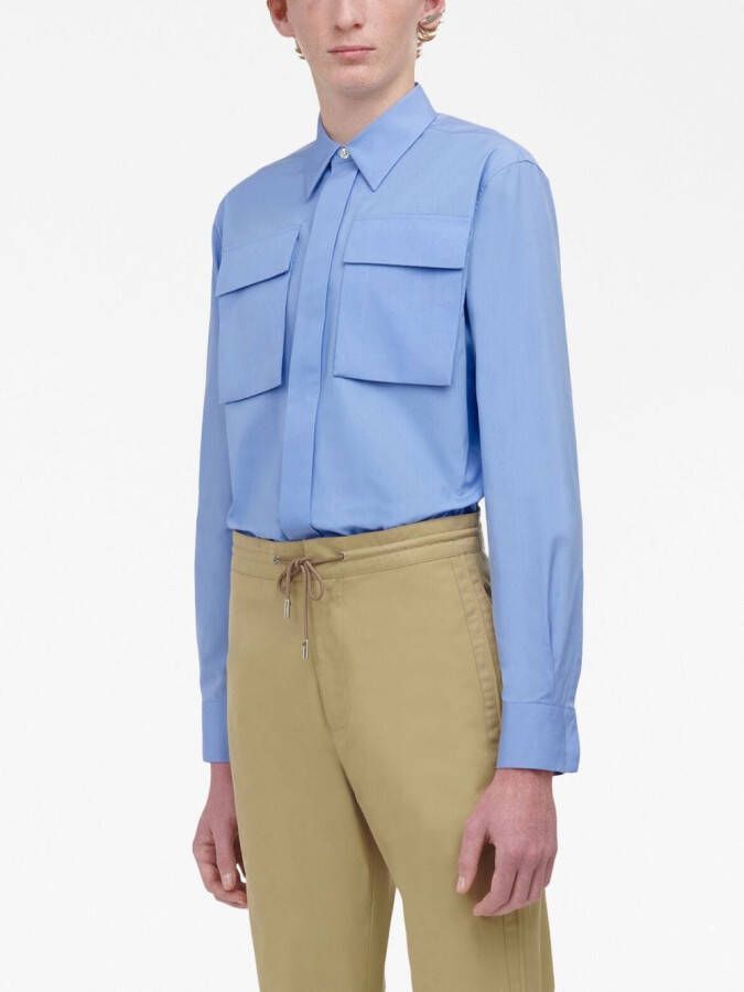Alexander McQueen Katoenen overhemd Blauw