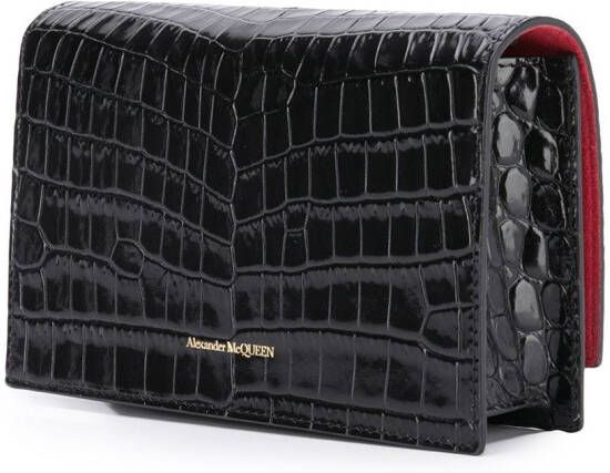 Alexander McQueen Skull kleine crossbodytas Zwart