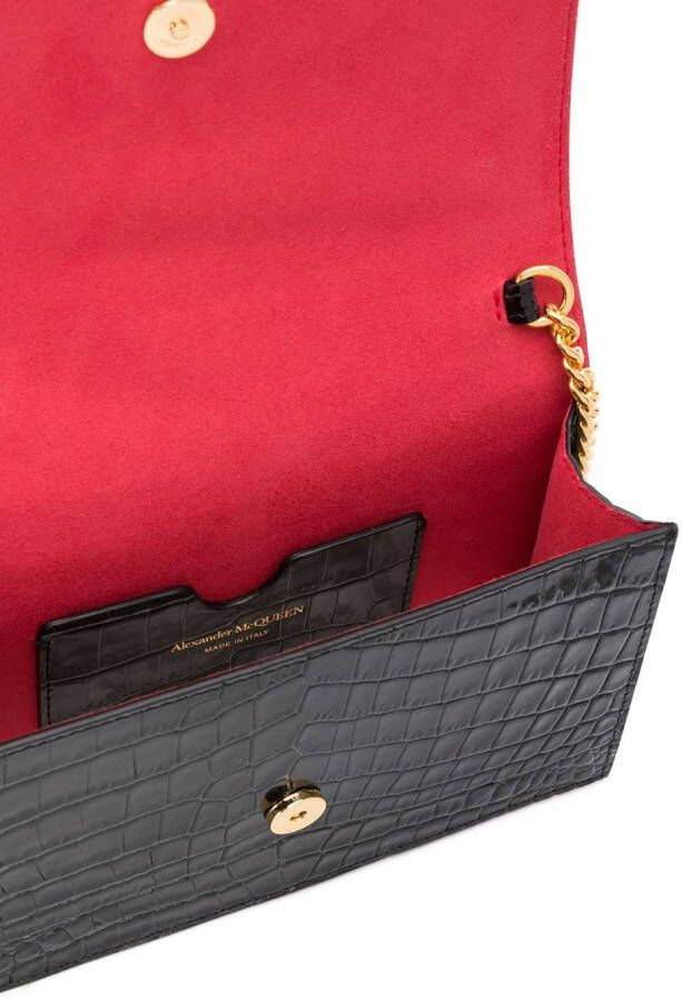 Alexander McQueen Skull kleine crossbodytas Zwart