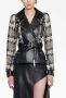 Alexander McQueen Leren bikerjack Zwart - Thumbnail 5