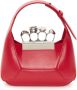 Alexander McQueen The Jewelled Hobo leren mini tas Rood - Thumbnail 2