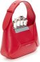 Alexander McQueen The Jewelled Hobo leren mini tas Rood - Thumbnail 3