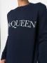 Alexander McQueen Trui met geborduurd logo Blauw - Thumbnail 5