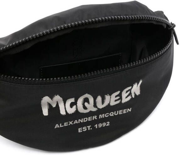 Alexander McQueen Bh met logoprint Zwart