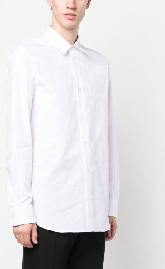 Alexander McQueen Overhemd met logoprint Wit