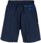 Alexander McQueen Zwembroek met logoprint Blauw - Thumbnail 2