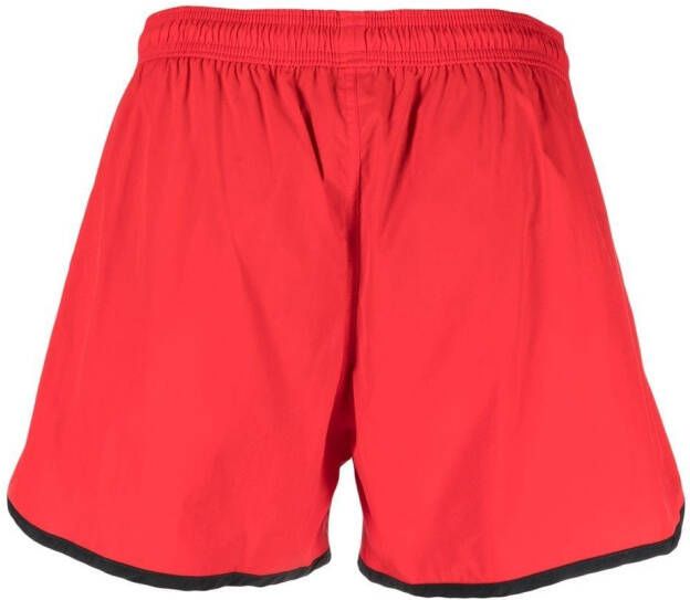 Alexander McQueen Zwembroek met logoprint Rood