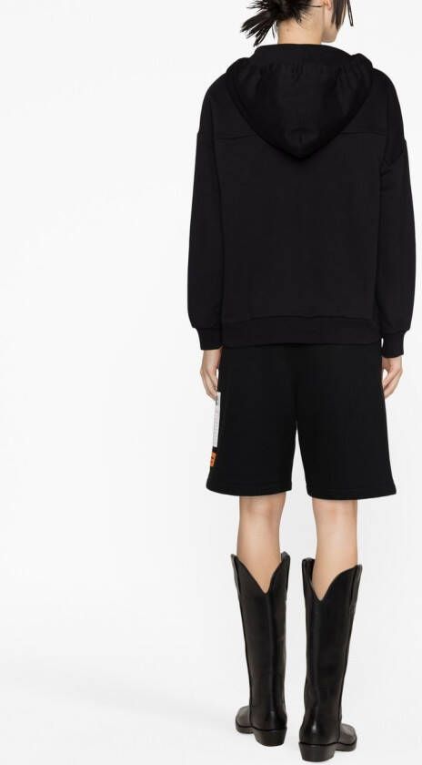 Alexander McQueen Hoodie met logoprint Zwart