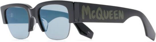 Alexander McQueen Zonnebril met logoprint Zwart